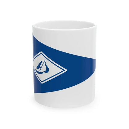 Burgee of Horten Seilforening (Norway) White Coffee Mug 11oz - Go Mug Yourself