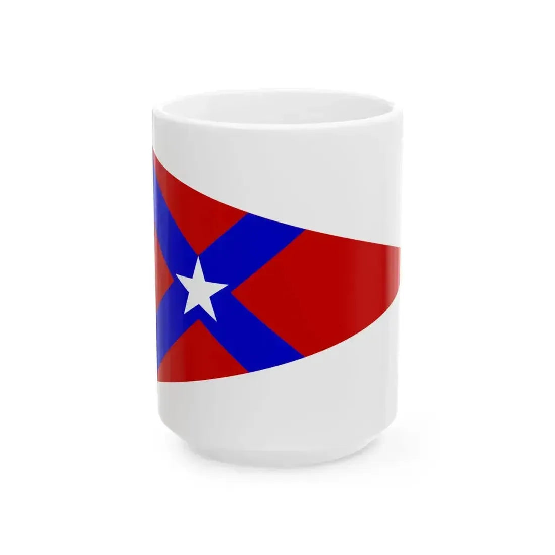 Burgee of hullyc (United States) White Coffee Mug 15oz - Go Mug Yourself