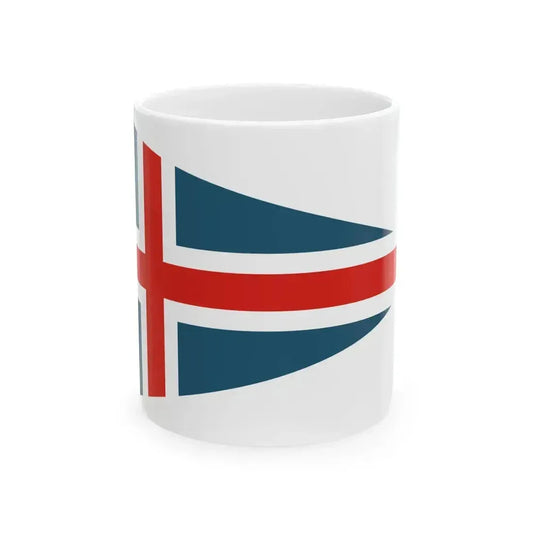 Burgee of Hungaria Yacht Club (Hungary) White Coffee Mug 11oz - Go Mug Yourself