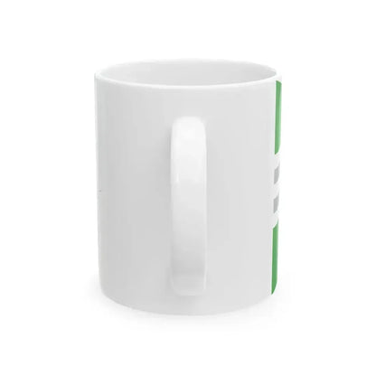 Burgee of Inland Waterways Association of Ireland (Ireland) White Coffee Mug - Go Mug Yourself
