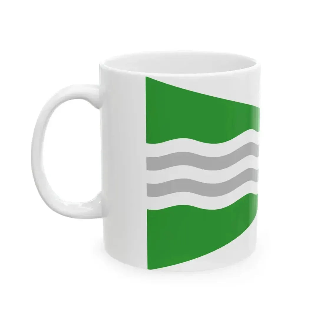 Burgee of Inland Waterways Association of Ireland (Ireland) White Coffee Mug - Go Mug Yourself