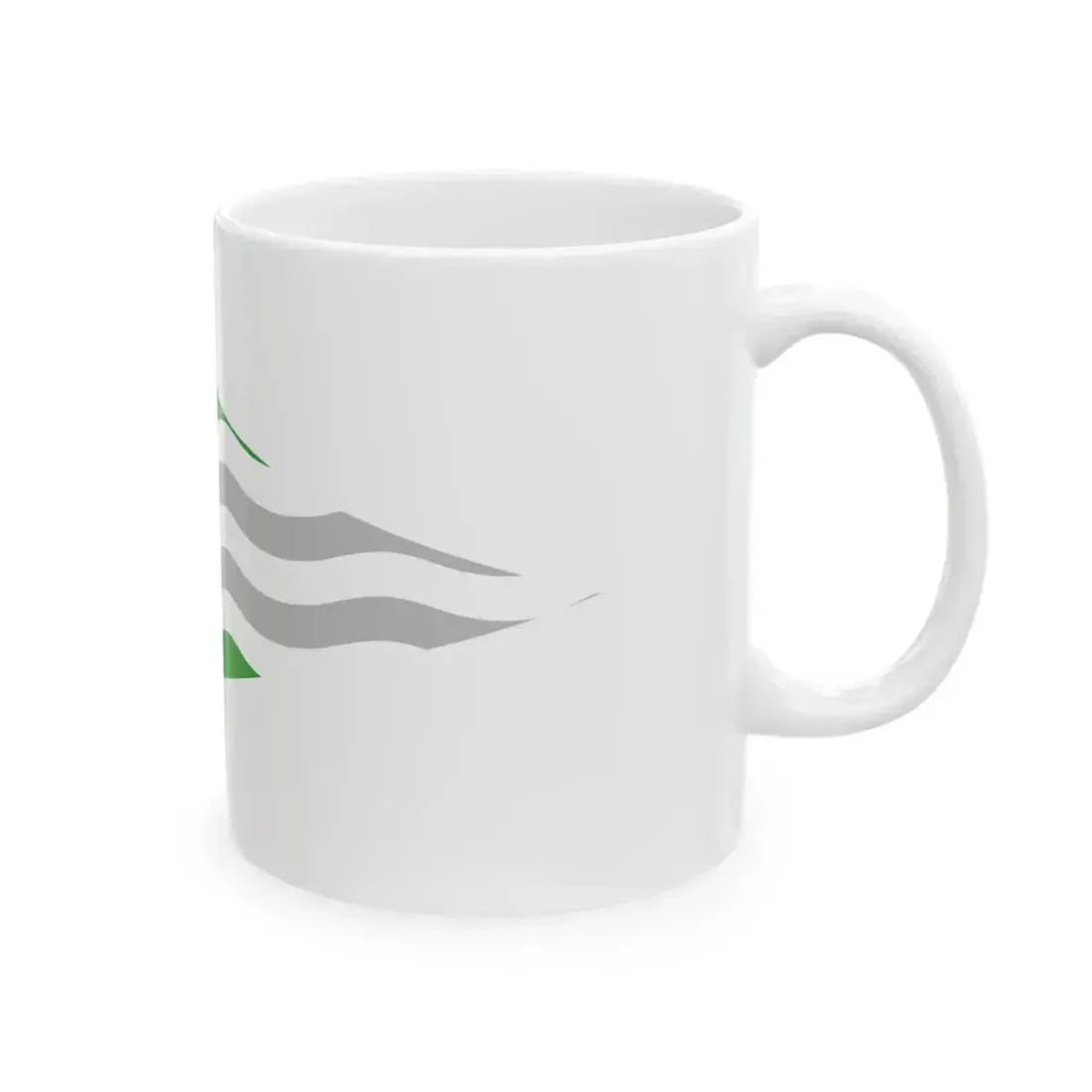 Burgee of Inland Waterways Association of Ireland (Ireland) White Coffee Mug - Go Mug Yourself