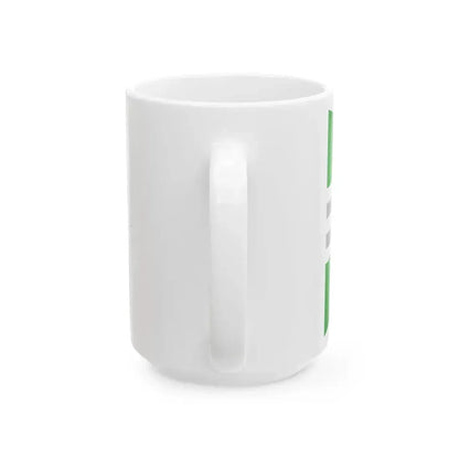 Burgee of Inland Waterways Association of Ireland (Ireland) White Coffee Mug - Go Mug Yourself