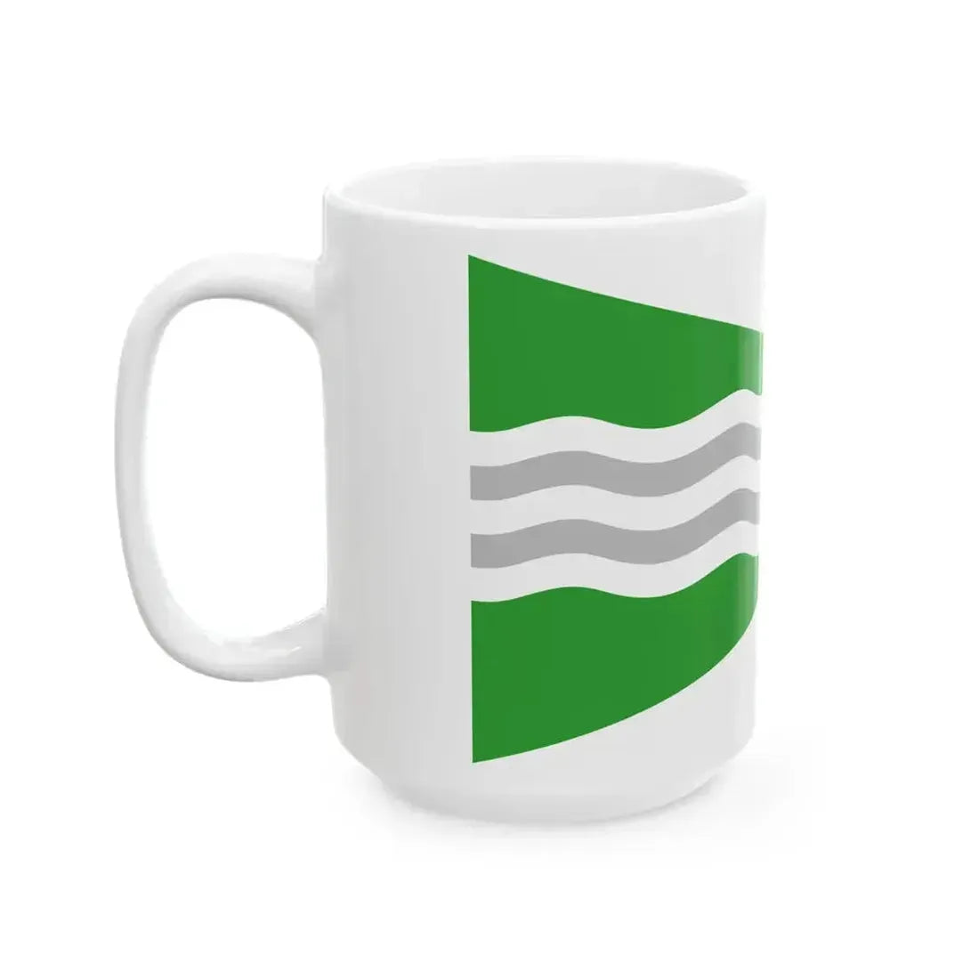Burgee of Inland Waterways Association of Ireland (Ireland) White Coffee Mug - Go Mug Yourself