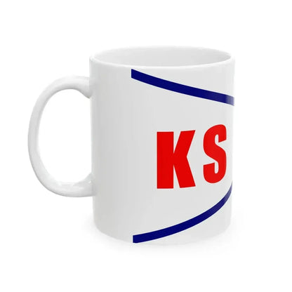 Burgee of Kerteminde Sejlklub (Denmark) White Coffee Mug - Go Mug Yourself