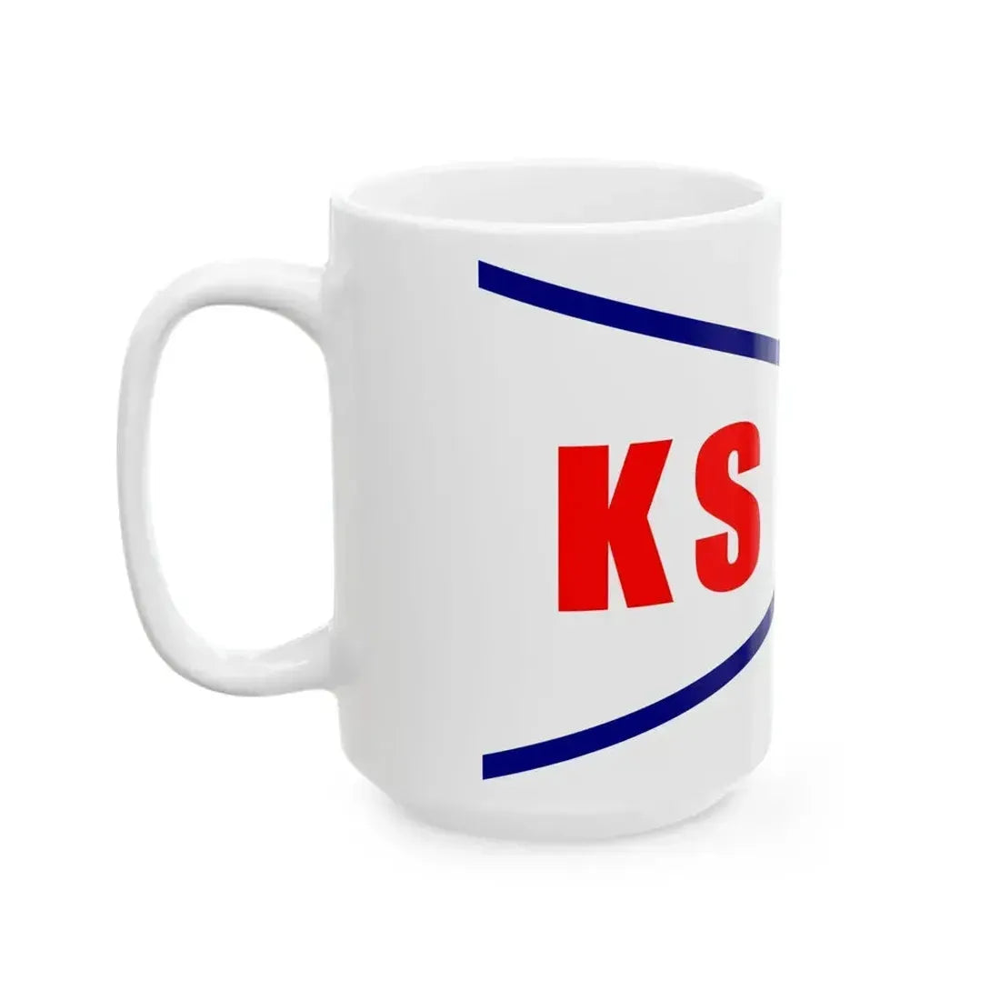 Burgee of Kerteminde Sejlklub (Denmark) White Coffee Mug - Go Mug Yourself