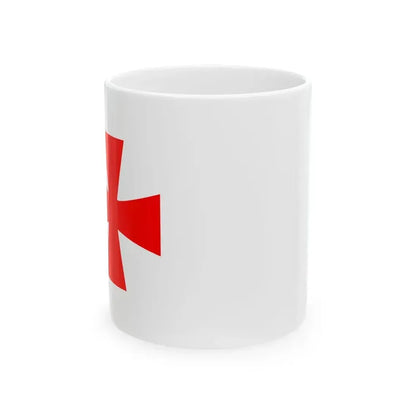 Burgee of Kolding Sejlklub (Denmark) White Coffee Mug 11oz - Go Mug Yourself