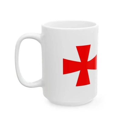 Burgee of Kolding Sejlklub (Denmark) White Coffee Mug - Go Mug Yourself
