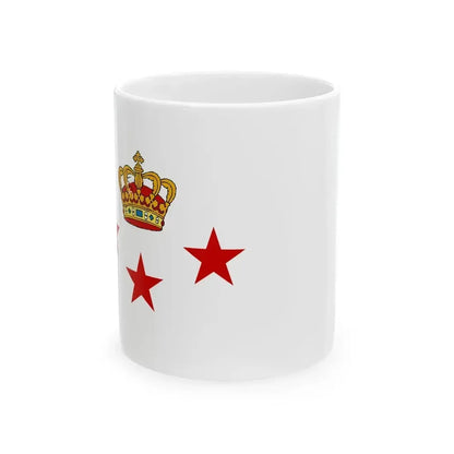 Burgee of Kongelig Dansk Yachtklub (Denmark) White Coffee Mug 11oz - Go Mug Yourself