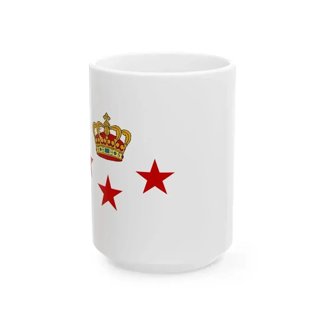 Burgee of Kongelig Dansk Yachtklub (Denmark) White Coffee Mug 15oz - Go Mug Yourself