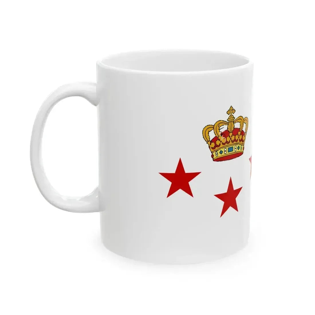 Burgee of Kongelig Dansk Yachtklub (Denmark) White Coffee Mug - Go Mug Yourself