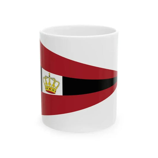 Burgee of Koninklijke Amsterdamsche Roei- en Zeilvereeniging De Hoop (Netherlands) White Coffee Mug 11oz - Go Mug Yourself