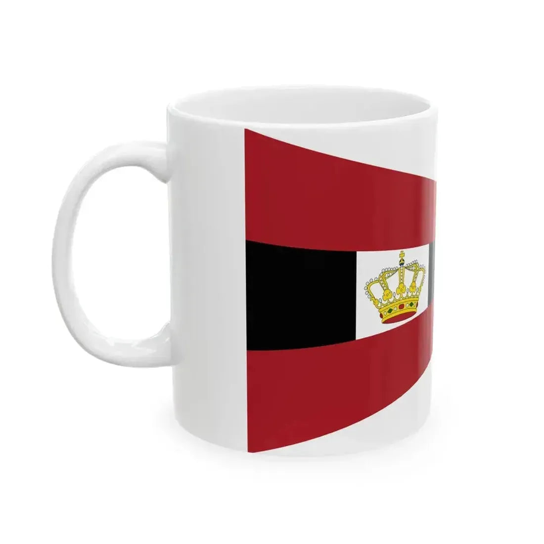 Burgee of Koninklijke Amsterdamsche Roei- en Zeilvereeniging De Hoop (Netherlands) White Coffee Mug - Go Mug Yourself