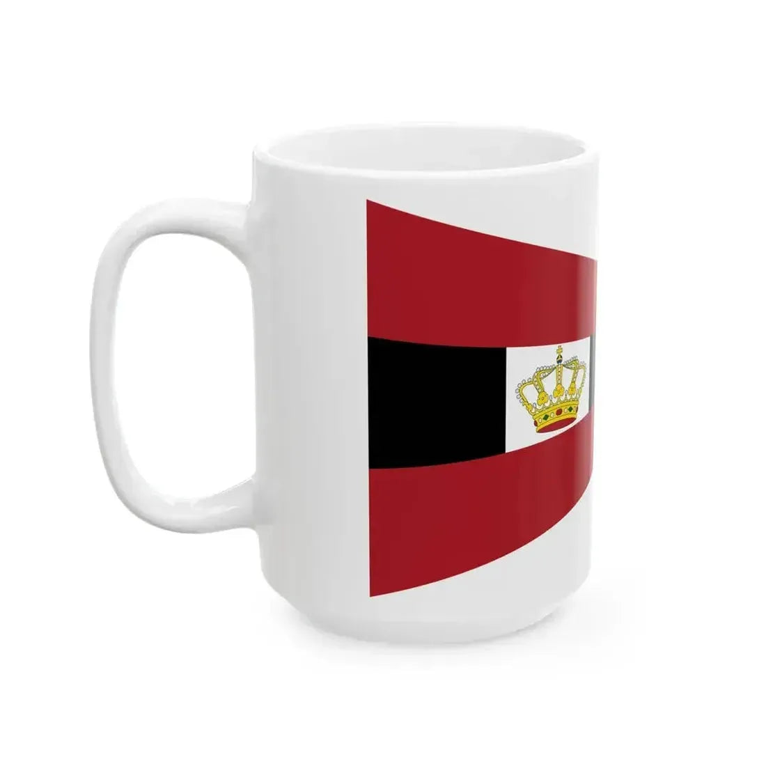 Burgee of Koninklijke Amsterdamsche Roei- en Zeilvereeniging De Hoop (Netherlands) White Coffee Mug - Go Mug Yourself