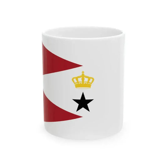 Burgee of Koninklijke Dordrechtse Roei- en Zeilvereeniging (Netherlands) White Coffee Mug 11oz - Go Mug Yourself