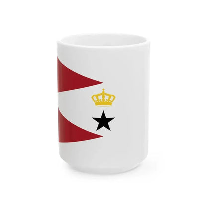 Burgee of Koninklijke Dordrechtse Roei- en Zeilvereeniging (Netherlands) White Coffee Mug 15oz - Go Mug Yourself