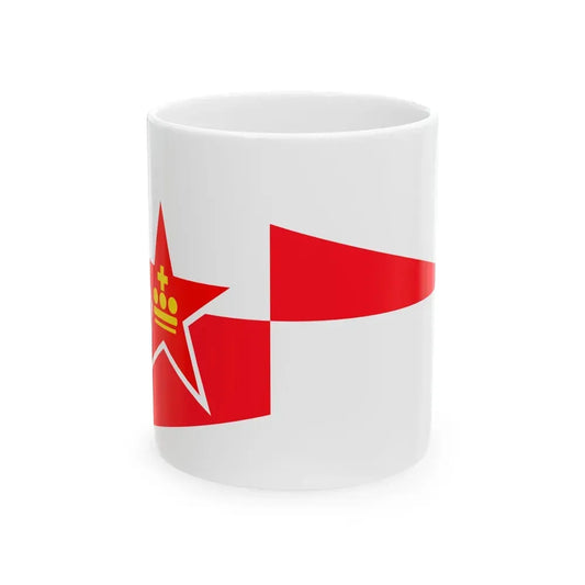 Burgee of Koninklijke Liberty YC (Belgium) White Coffee Mug 11oz - Go Mug Yourself