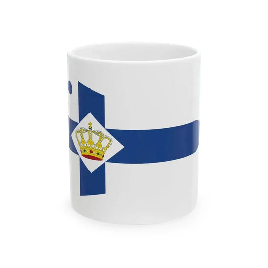 Burgee of Koninklijke Nederlandsche Motorboot Club (Netherlands) White Coffee Mug 11oz - Go Mug Yourself