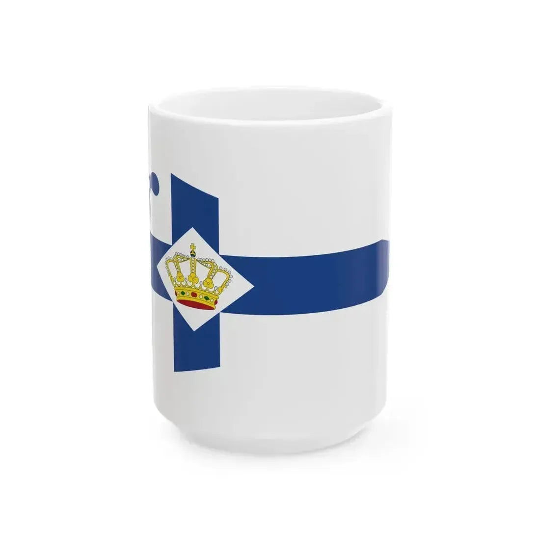 Burgee of Koninklijke Nederlandsche Motorboot Club (Netherlands) White Coffee Mug 15oz - Go Mug Yourself