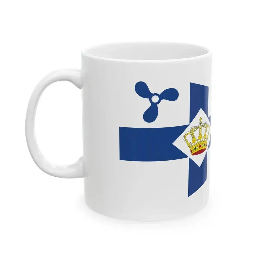 Burgee of Koninklijke Nederlandsche Motorboot Club (Netherlands) White Coffee Mug - Go Mug Yourself
