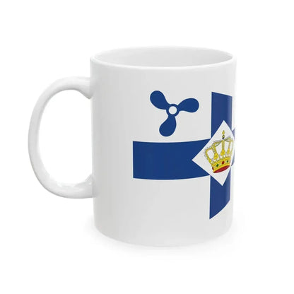 Burgee of Koninklijke Nederlandsche Motorboot Club (Netherlands) White Coffee Mug - Go Mug Yourself