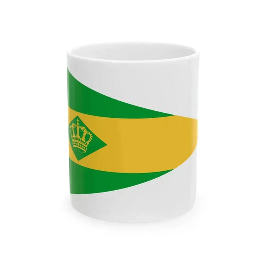 Burgee of Koninklijke Watersport Vereeniging Loosdrecht (Netherlands) White Coffee Mug 11oz - Go Mug Yourself
