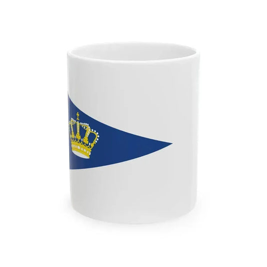 Burgee of Koninklijke Watersportvereniging De Kaag (Netherlands) White Coffee Mug 11oz - Go Mug Yourself