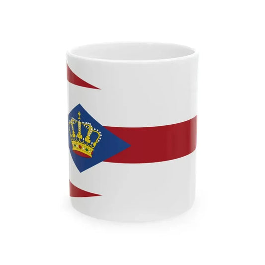 Burgee of Koninklijke Zeilvereeniging Oostengo (Netherlands) White Coffee Mug 11oz - Go Mug Yourself