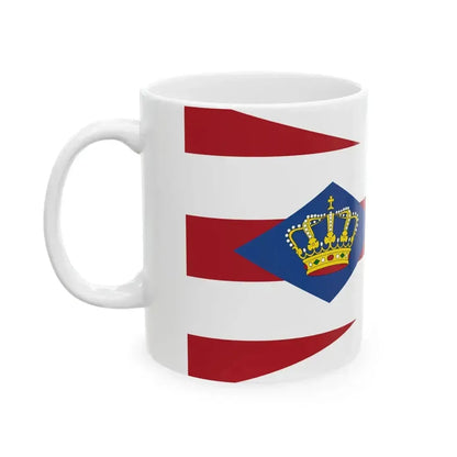 Burgee of Koninklijke Zeilvereeniging Oostengo (Netherlands) White Coffee Mug - Go Mug Yourself
