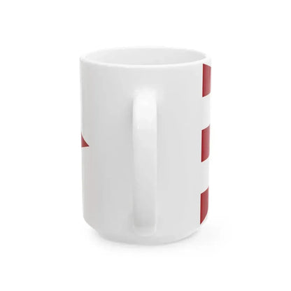 Burgee of Koninklijke Zeilvereeniging Oostengo (Netherlands) White Coffee Mug - Go Mug Yourself
