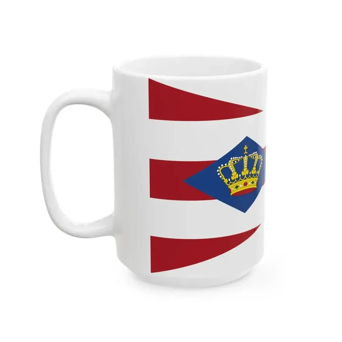 Burgee of Koninklijke Zeilvereeniging Oostengo (Netherlands) White Coffee Mug - Go Mug Yourself