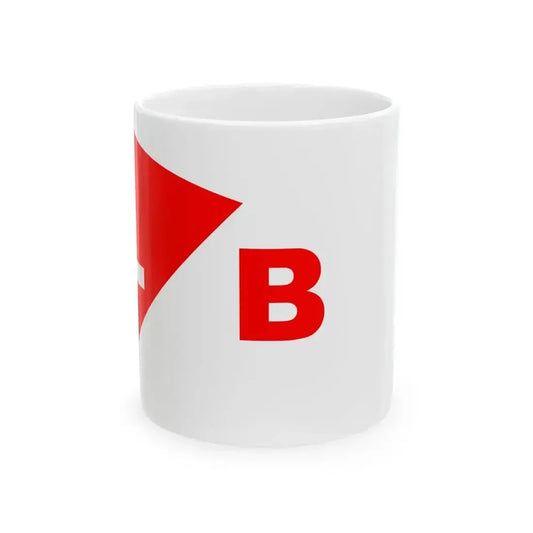 Burgee of Lake Beulah YC (United States) White Coffee Mug 11oz - Go Mug Yourself