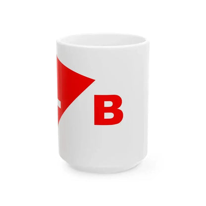Burgee of Lake Beulah YC (United States) White Coffee Mug 15oz - Go Mug Yourself
