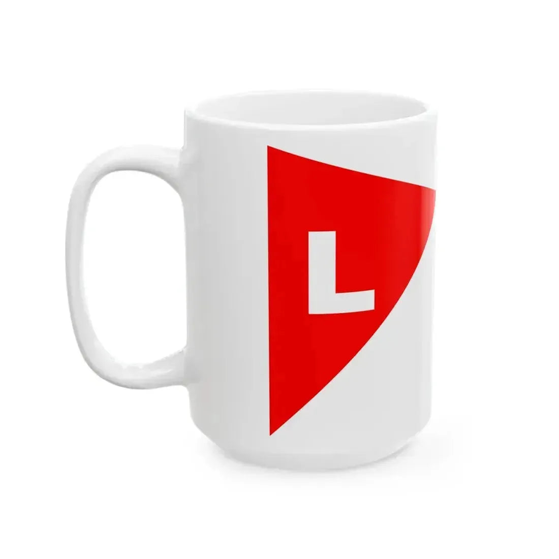 Burgee of Lake Beulah YC (United States) White Coffee Mug - Go Mug Yourself