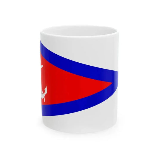 Burgee of Lake Hopatcong YC (United States) White Coffee Mug 11oz - Go Mug Yourself