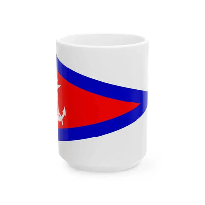 Burgee of Lake Hopatcong YC (United States) White Coffee Mug 15oz - Go Mug Yourself