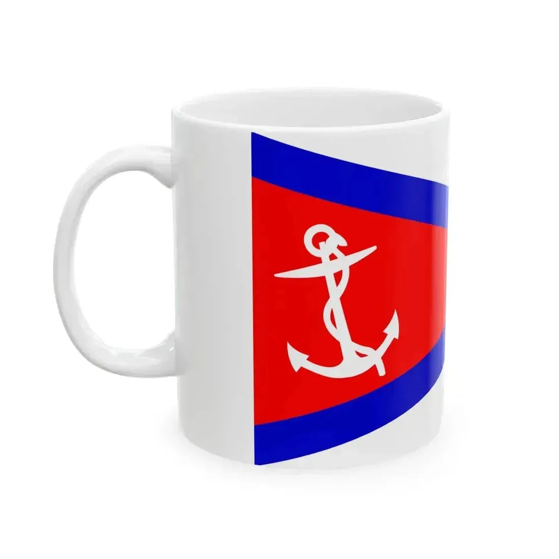 Burgee of Lake Hopatcong YC (United States) White Coffee Mug - Go Mug Yourself