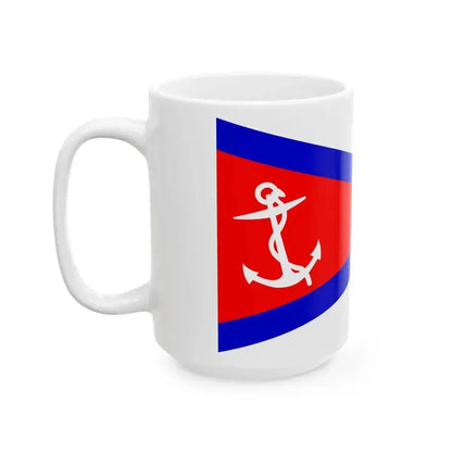 Burgee of Lake Hopatcong YC (United States) White Coffee Mug - Go Mug Yourself
