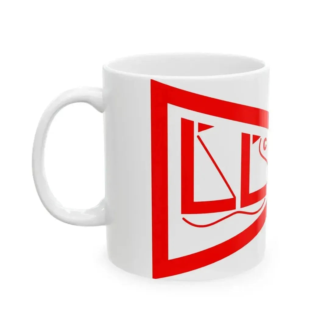Burgee of Lake Lanier SC (United States) White Coffee Mug - Go Mug Yourself