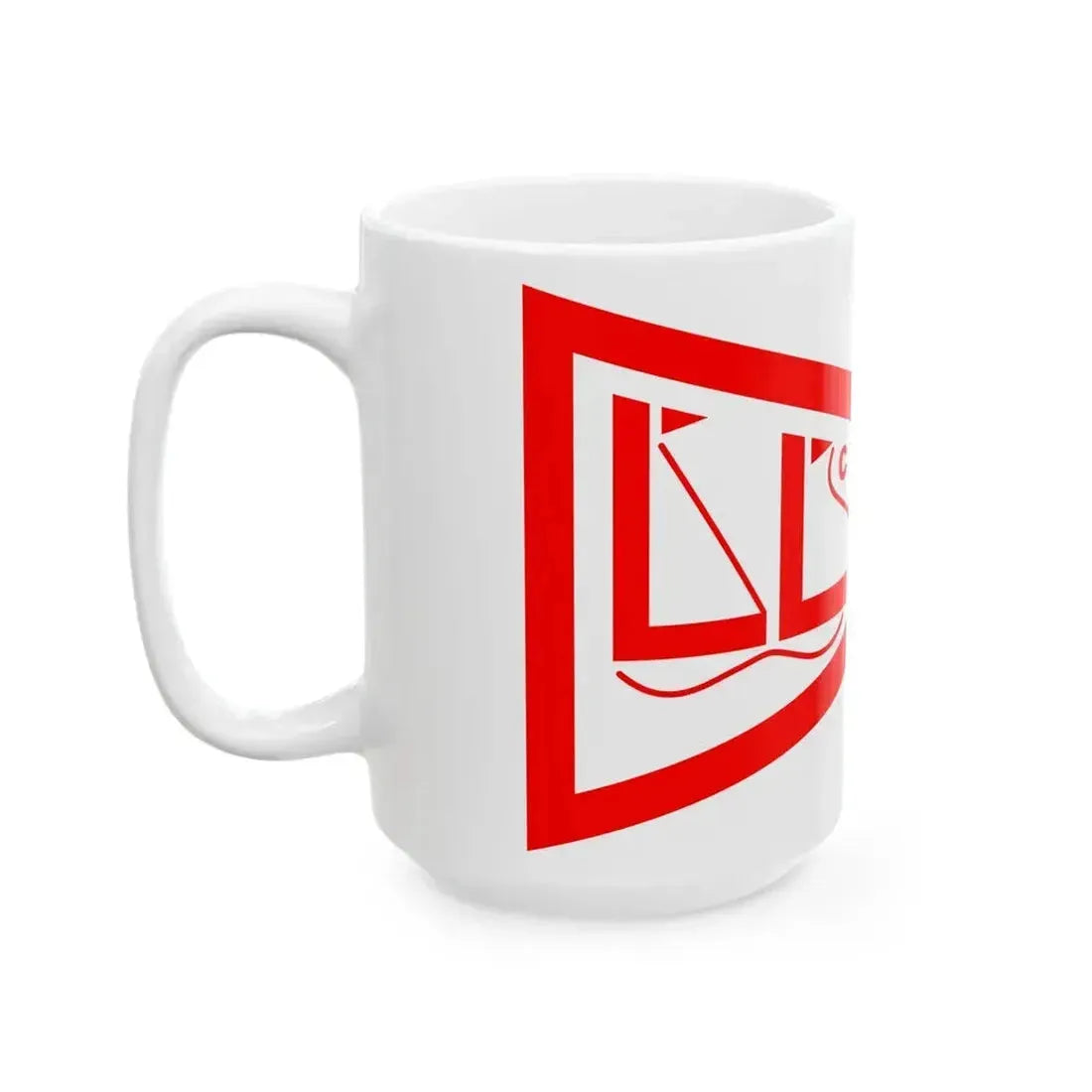 Burgee of Lake Lanier SC (United States) White Coffee Mug - Go Mug Yourself
