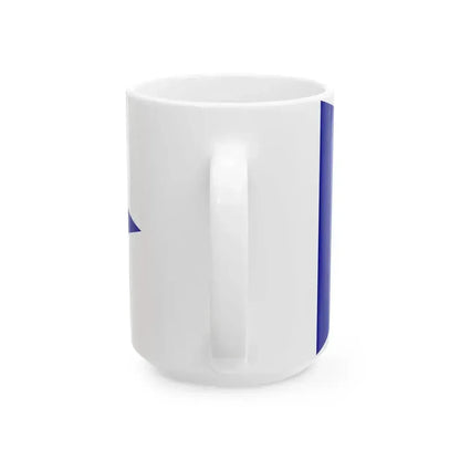 Burgee of Larchmont YC (United States) White Coffee Mug - Go Mug Yourself