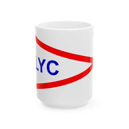 Burgee of Lauderdale YC (United States) White Coffee Mug 15oz - Go Mug Yourself