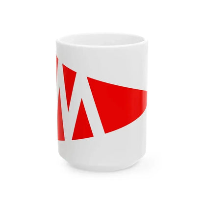 Burgee of Mantoloking YC (United States) White Coffee Mug 15oz - Go Mug Yourself