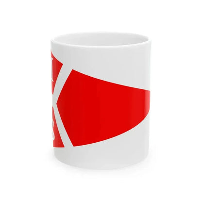 Burgee of Middelfart Sejlklub (Denmark) White Coffee Mug 11oz - Go Mug Yourself