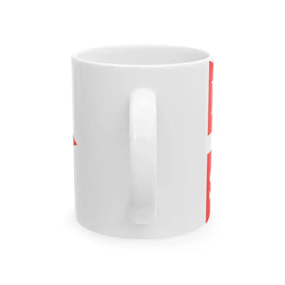 Burgee of Middelfart Sejlklub (Denmark) White Coffee Mug - Go Mug Yourself