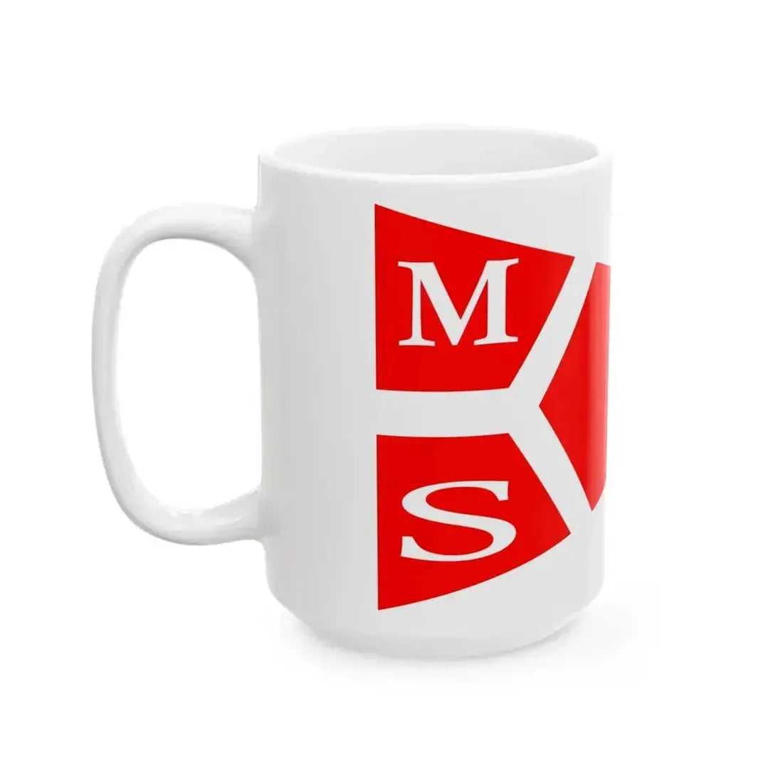 Burgee of Middelfart Sejlklub (Denmark) White Coffee Mug - Go Mug Yourself