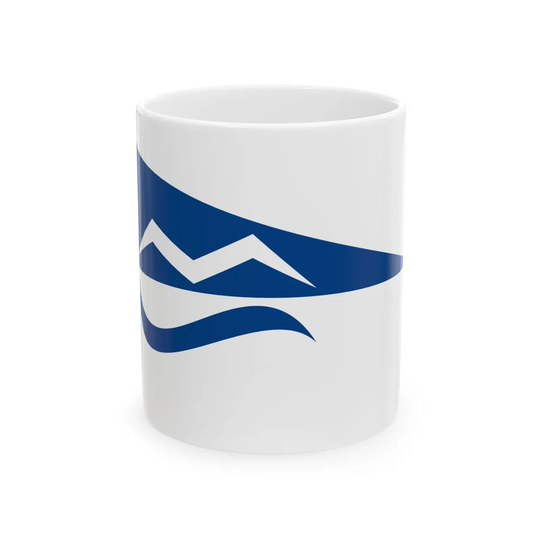 Burgee of Moss Seilforening (Norway) White Coffee Mug 11oz - Go Mug Yourself