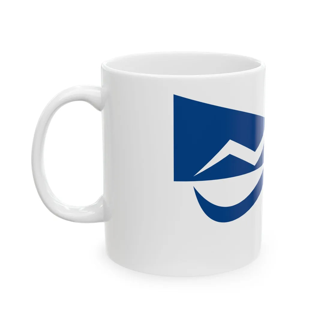 Burgee of Moss Seilforening (Norway) White Coffee Mug - Go Mug Yourself