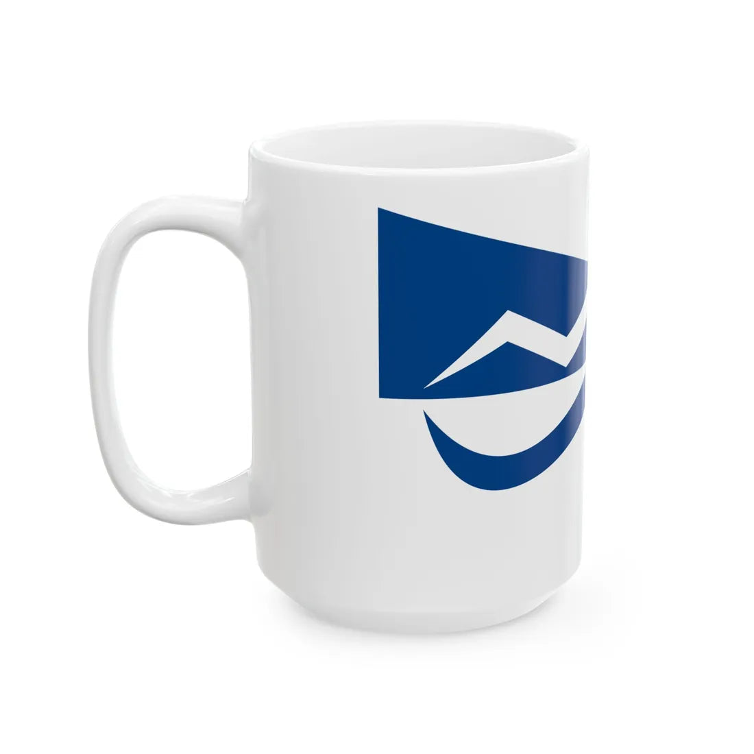 Burgee of Moss Seilforening (Norway) White Coffee Mug - Go Mug Yourself