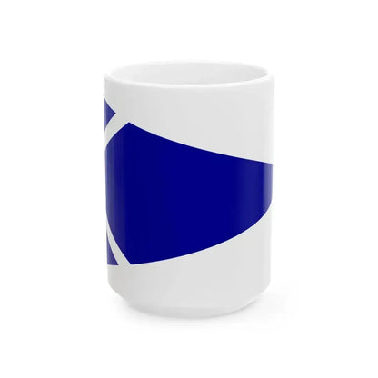Burgee of Nautical Club of Palaio Faliro (Greece) White Coffee Mug 15oz - Go Mug Yourself